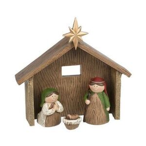 One Piece Childs 4 Piece Nativity Set  New in Gift Box
